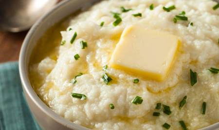 Cauliflower mash with butter